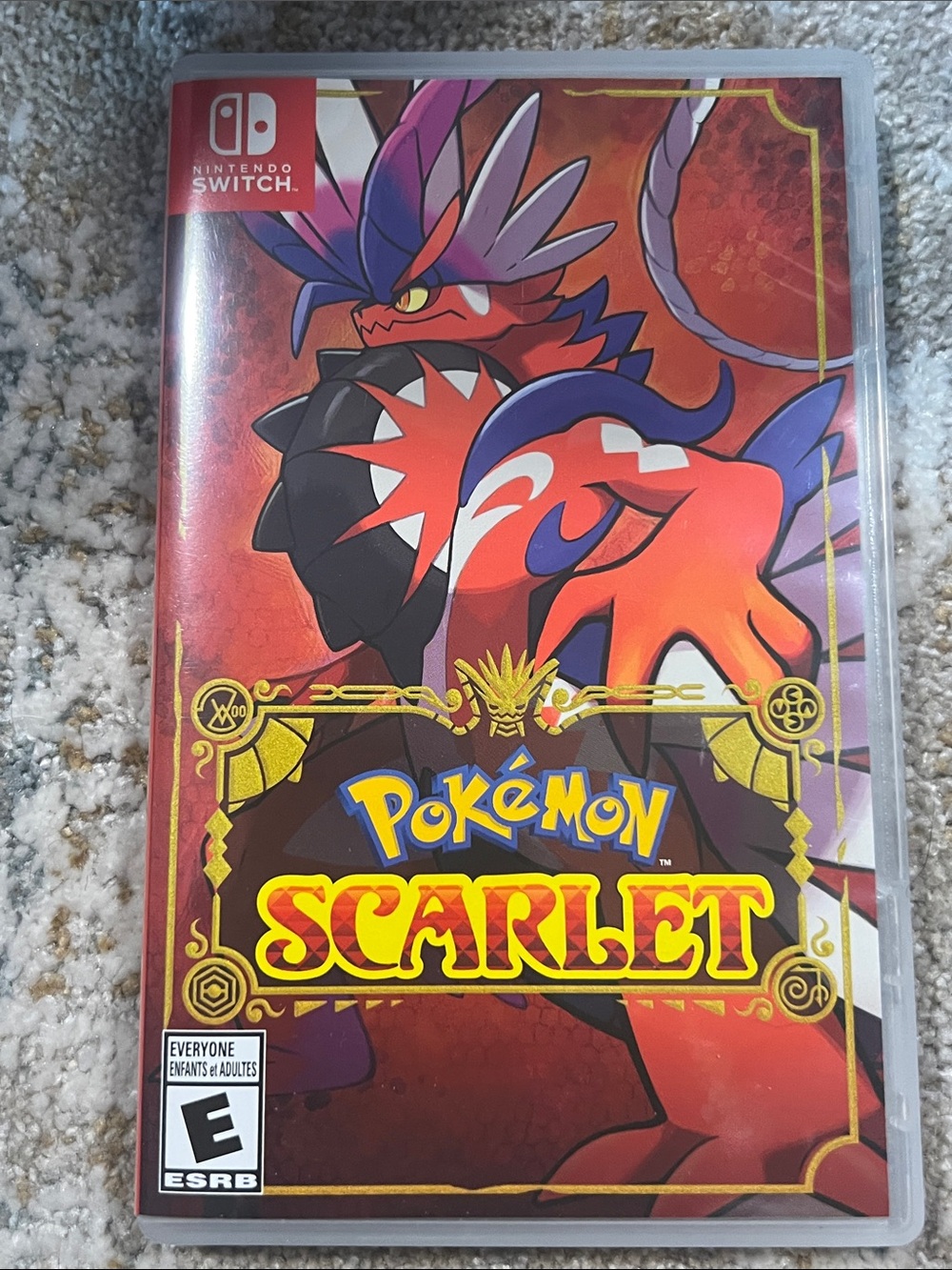 EMPTY BOX Nintendo switch Pokémon Scarlet z27